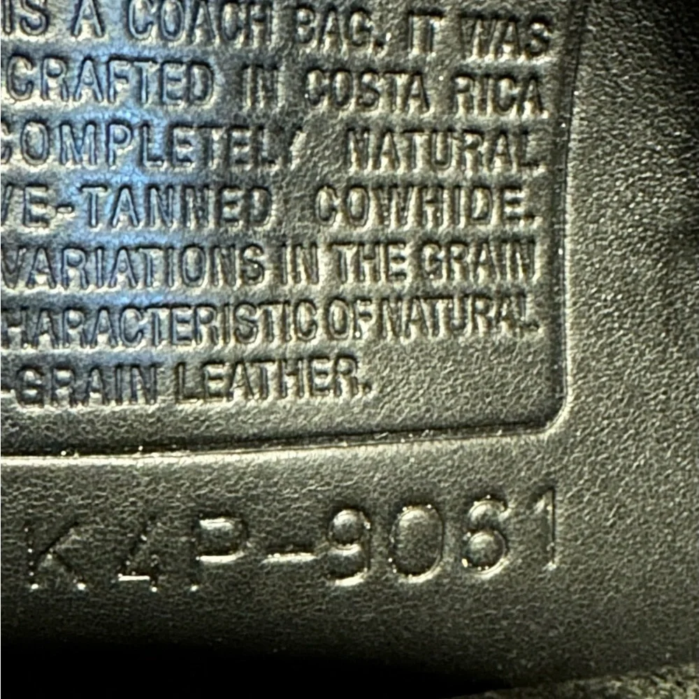 Vintage Coach Purse 9061 Rambler Legacy Black‎ Leather Crossbody Shoulder Bag - Picture 9 of 9